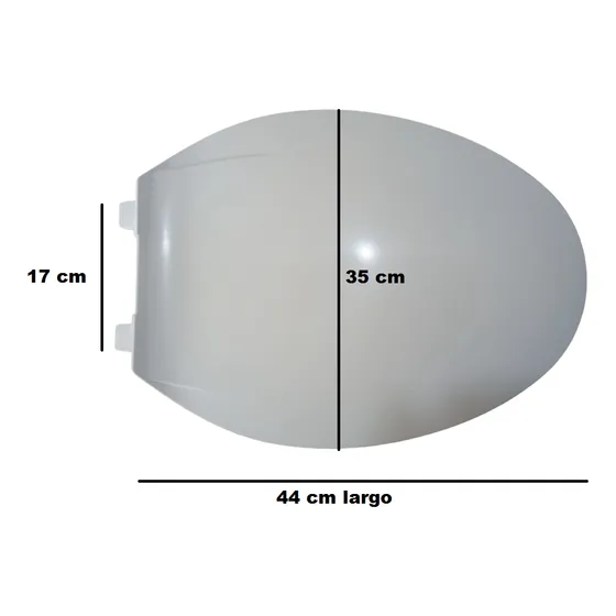 Asiento Tapa De Poceta Wc Elongada Griven 19 Pulgadas