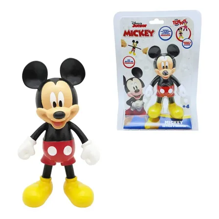 Boneco Mickey Mouse Elástico Toyng Disney Estica E Brinca