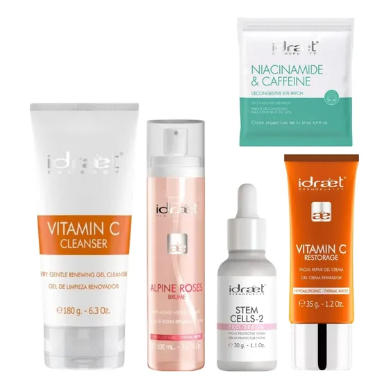 Rutina Skincare Piel Mixta Antiage Vitamina C Idraet