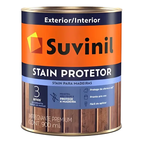 Stain Protetor Madeira Acetinado Suvinil 900ml - Cores