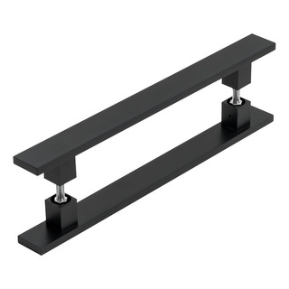 Puxador Inox Preto Para Porta Pivotante Madeira Vidro 1.60mt Puxador Inox Preto Para Porta Pivotante Madeira Vidro 1.60mt