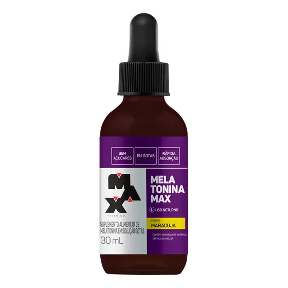 Melatonina 30ml Max Titanium Sabor Maracujá