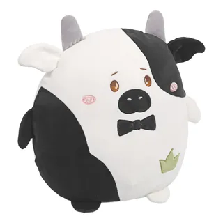 Almohada Suave De Vaca Blanca Con Cara De Anime Almohada Suave De Vaca Blanca Con Cara De Anime