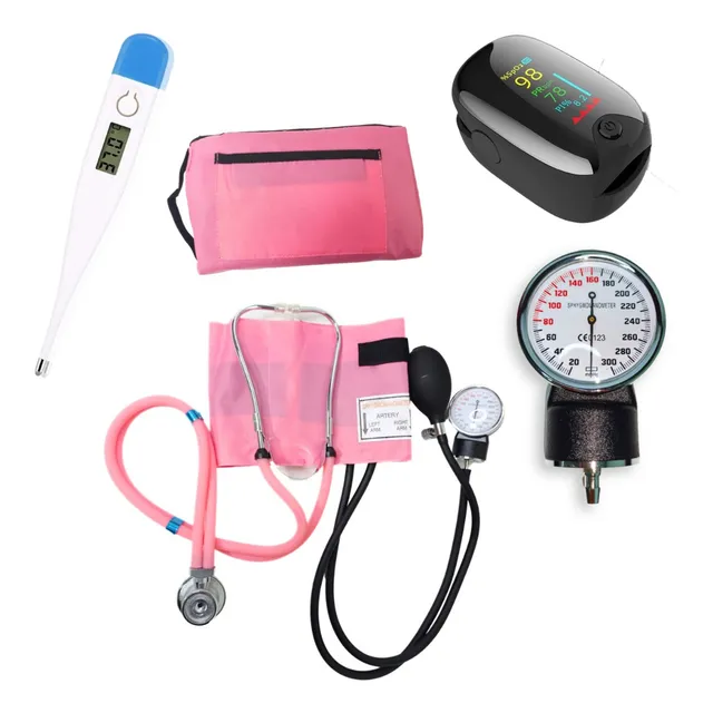 Kit De Enfermería Para Uso Clínico Y Estudiantil Color Rosa