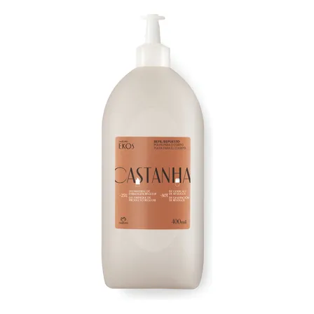 Repuesto Pulpa hidratante corporal castaña Ekos Natura 400 ml