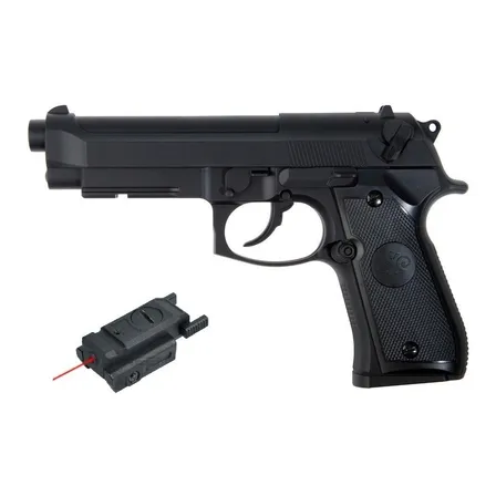 Pistola Co2 Stinger Beretta 92 + Laser Sight Caza Militar