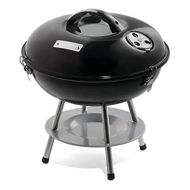 Asador Cuisinart Portátil Cromado Con Recogedor De Cenizas