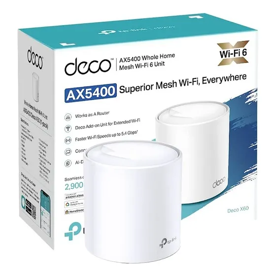 Roteador Tp-link Deco X60 Ax5400 Wi-fi 6 Mesh 5400mbps