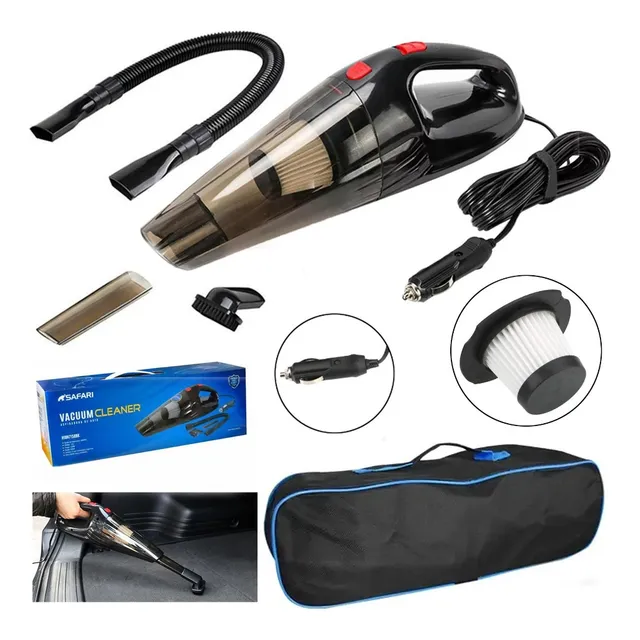 Aspiradora De Mano Para Auto 120w 12v Safari H18n7158bk