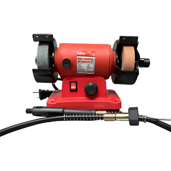 Esmeril De Banco Mini 3 Con Chicote Velocidad Variable E0159