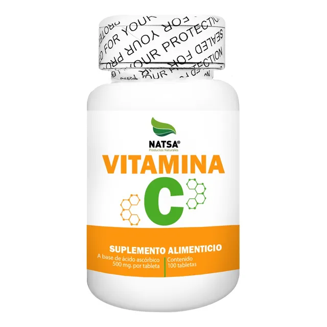 Vitamina C 100 Tabletas 500 Mg Cu, Calidad Premium