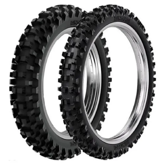 Par Pneu 110/100-18 E 80/100-21 Rinaldi Rw33 Trilha Tornado