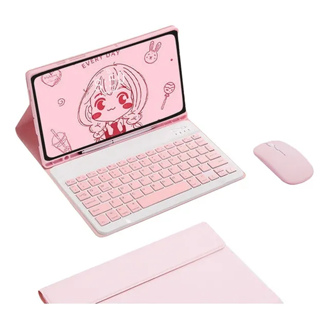 Funda Con Teclado Ratón Para Samsung Tab A7 Lite Sm-t220 8.7