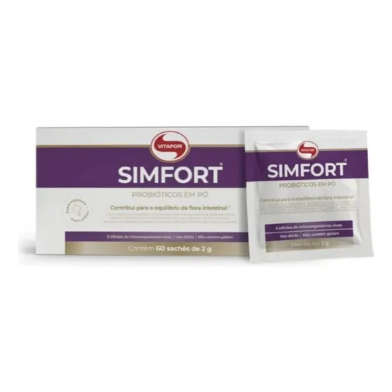 Simfort Probiotico Lactobacilos Vitafor 60 Saches 2g