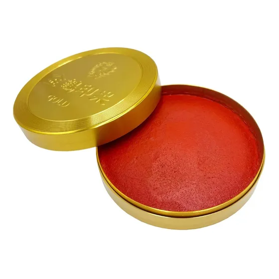 Sello Korean Alta Gama Color Dorado Almohadilla Tinta Roja