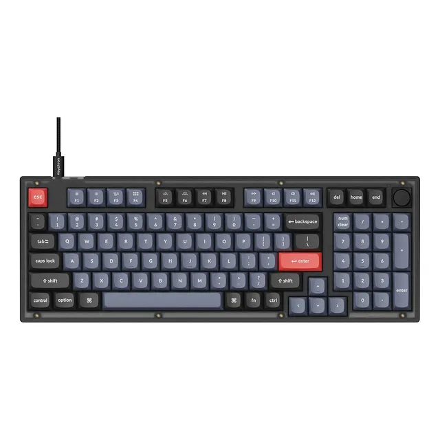 Teclado Mecánico Keychron V5 Max 96% Red Switch Wireless Rgb