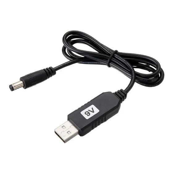 Cable Convertidor De Usb 5v A Dc 9v Modem Router Tienda