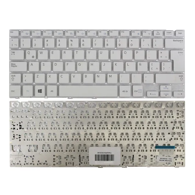 Teclado Samsung Np915s3g Blanco Sin Marco Sn3730w Np905s