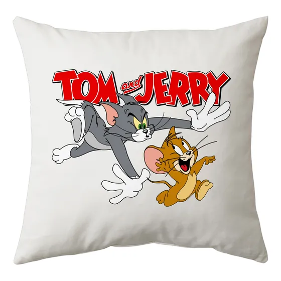 Gato Tom Y Raton Jerry Retro Almohadon Friki Tu Eres