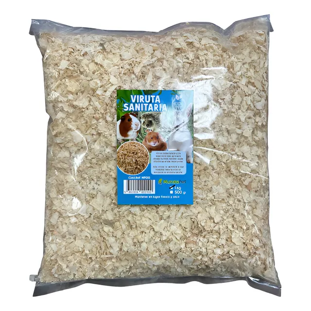 Viruta Para Roedores Hámster Cobaya Ardilla Conejo Erizo 1kg