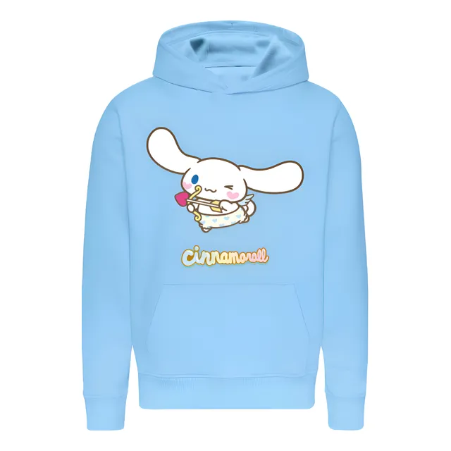 Poleron Cinnamon Roll Cafe Cinnamon - Hello Kitty - Dibujos Animados - Celeste -  Estampaking