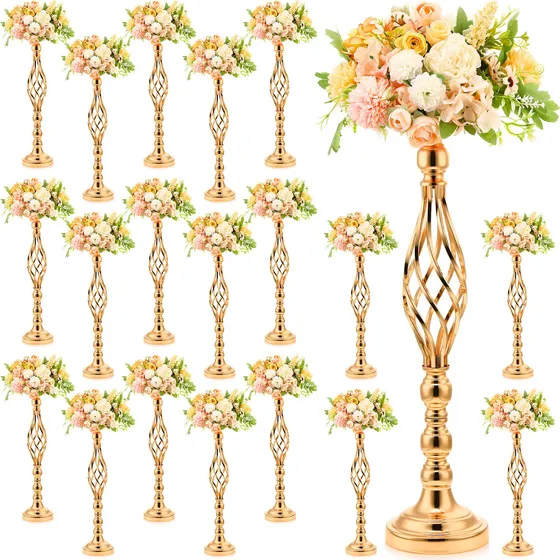 20 Pieza Metal Para Arreglo Floral Boda Centro Mesa Soporte