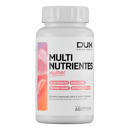 Dux Multinutrientes Mulher 60 Cápsulas Multivitamínico Pele E Beleza Outros