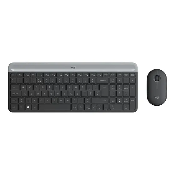 Kit de teclado y mouse inalámbrico Logitech MK470 Español de color negro | Cuotas sin interés