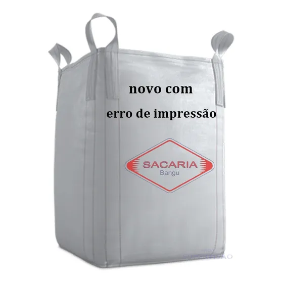1 Big Bag 90x90x175 Fundo Fechado E Boca Abert P/1600 Kg C-1