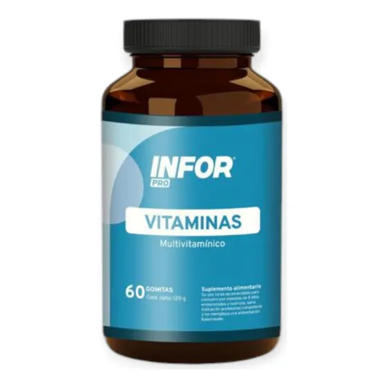 Multivitaminico Vitaminas 60 Gomitas - Infor Pro Sabor Berries-frambuesa Y Frutilla