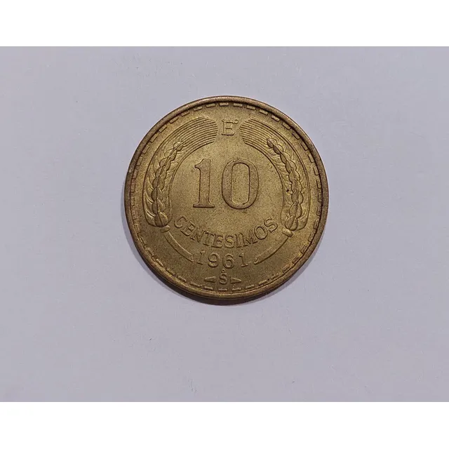 10 Centésimos Año 1961