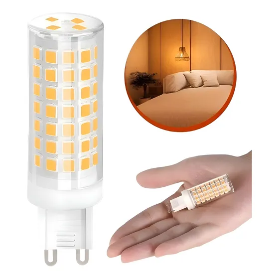 Kit 6 Lâmpadas Led Halopim G9 12w Lustres E Pendentes