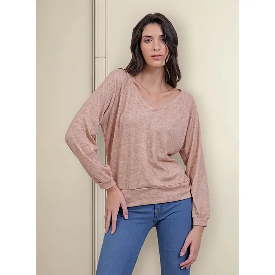 Sweater Lanilla Vade Retro Mujer Escote En V