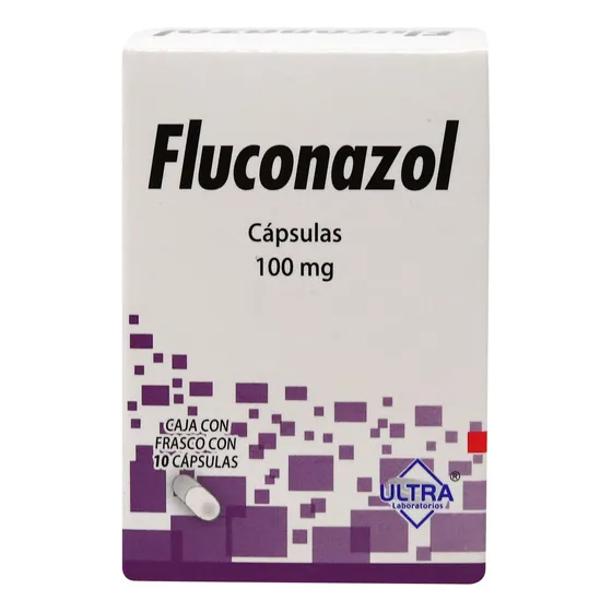 Fluconazol Frasco Con 10 Cápsulas De 100 Mg C/u Ultra
