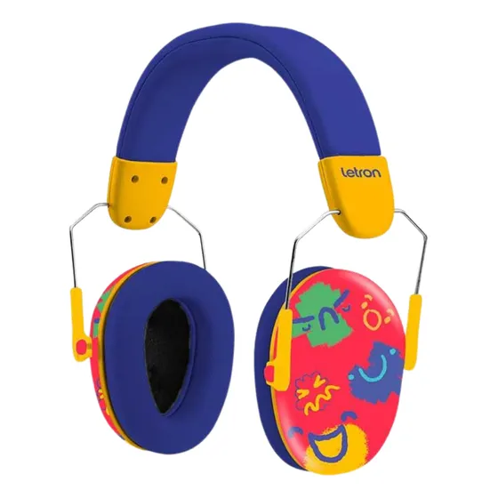 Abafador de Ruídos Infantil Letron Color Joy Leonora – Proteção Auditiva com Conforto e Estilo