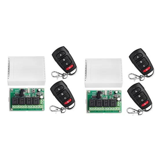 Interruptor De Control Remoto Crystally-2x Dc12 V, 24 V, 4 C