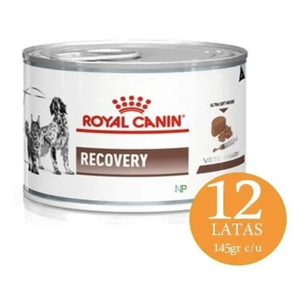 12 X Lata Royal Canin Recovery Perros Y Gatos 145gr. Np