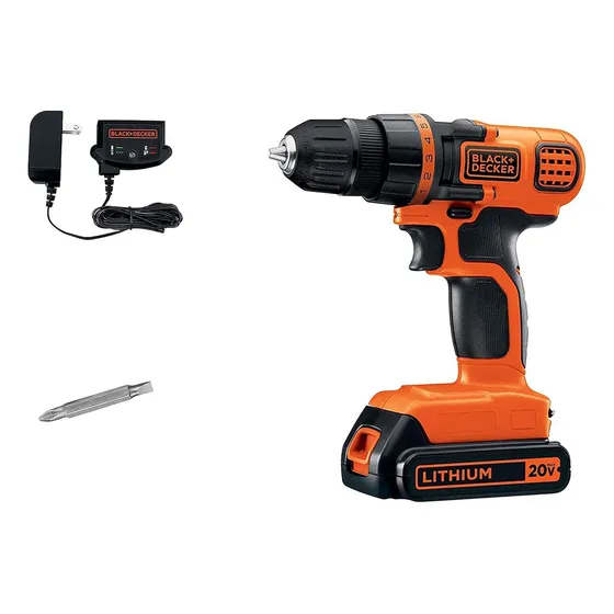 Furadeira E Chave Sem Fio Black+decker 20v Max, 3/8 De Poleg