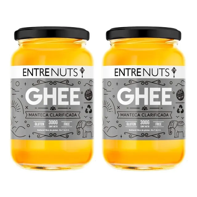 Manteca Clarificada Ghee Entre Nuts 300 Gr Sin Tacc Pack X 2