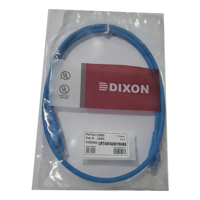 Patch Cord Cat6 Lszh 1mt Dixon Urt46f4u#01m4b6