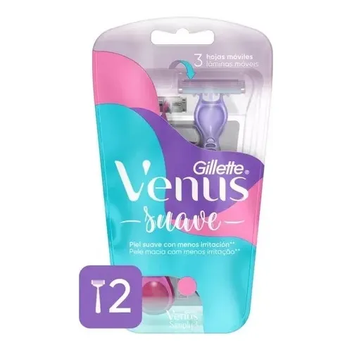 Gillette Venus Suave Triple Hoja Pack X 2