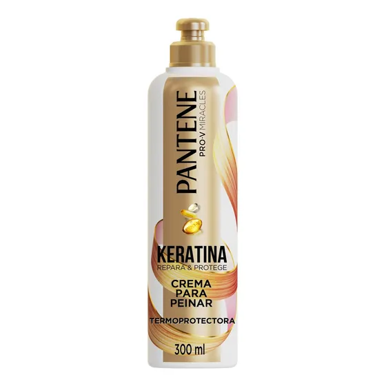 Crema Para Peinar Termoprotectora Keratina 300ml Pantene