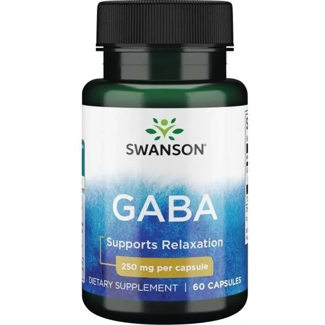 Gaba 250mg 60 Cap Elimina Stress Y Ayuda A Dormir De Sw