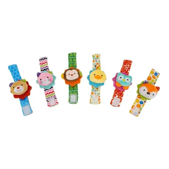 Sonajero Pulsera De Peluche Con Mordillo Muñequera Divinos