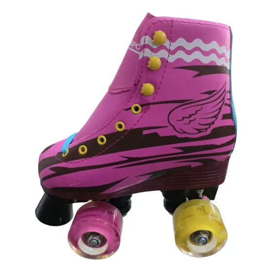 Rosado, Con Luces Led (4 De Patines) 30,32,34