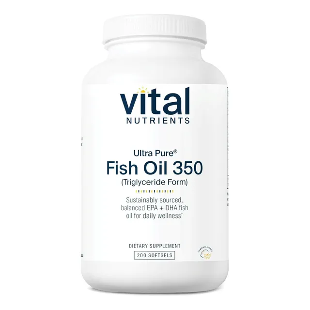 Aceite De Pescado 350 Ultra Puro Vital Nutrients 200 Softgel