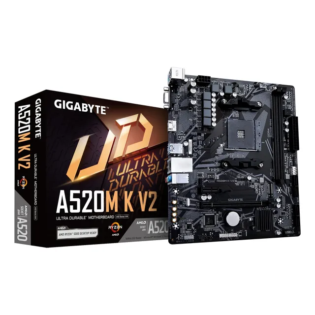 Placa Madre Gigabyte A520m K V2 (rev. 1.0) Amd A520 Am4