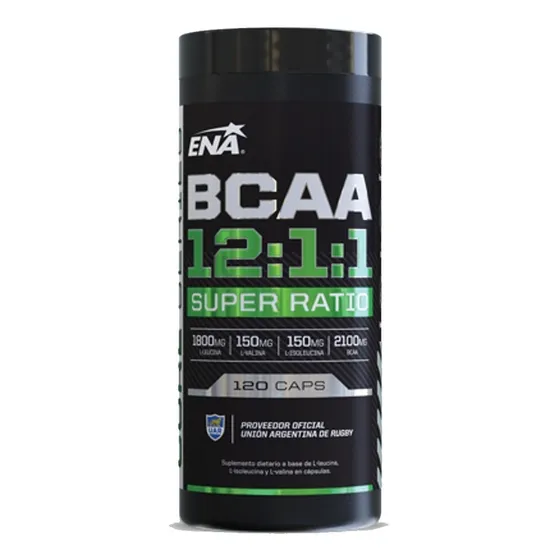 Bcaa 12:1:1 120 Caps - Aminoacidos Ena Recuperacion Muscular
