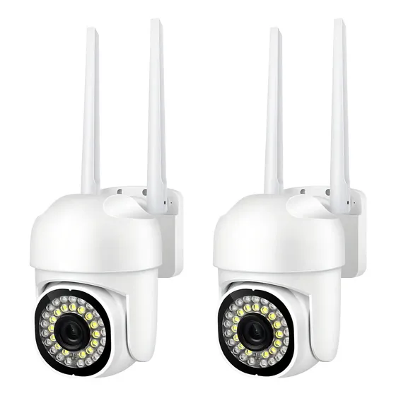 Cámara Supercenter Hogar Wifi Hd 1080p Ptz Color Blanco 2 unidades