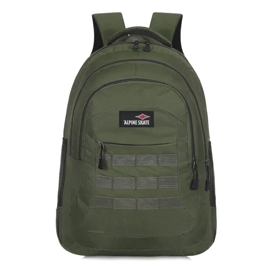 Mochila Militar Alpine Skate Tactica Camping C/ Molle Grande Color Verde 17750 Diseño De La Tela Liso